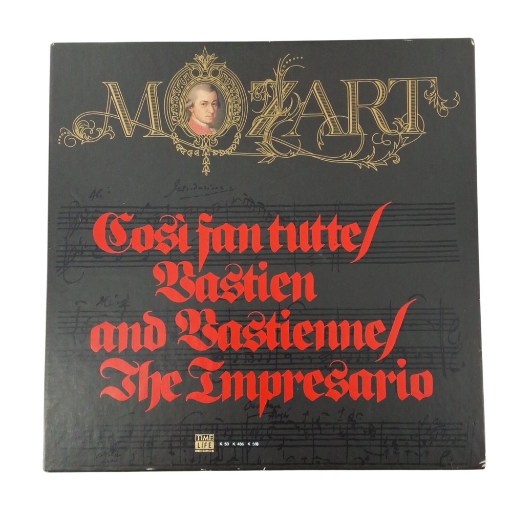 Mozart Cosi Fan Tutte Opera 5 Vinyl LP Box Set Time Life STL-M19 Booklet